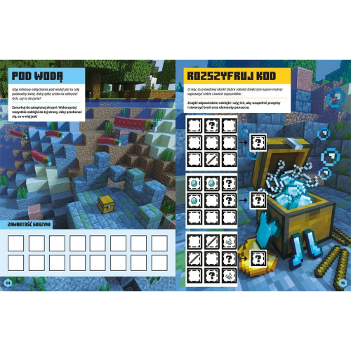 Minecraft Naklejkowa przygoda Moby atakują 2766